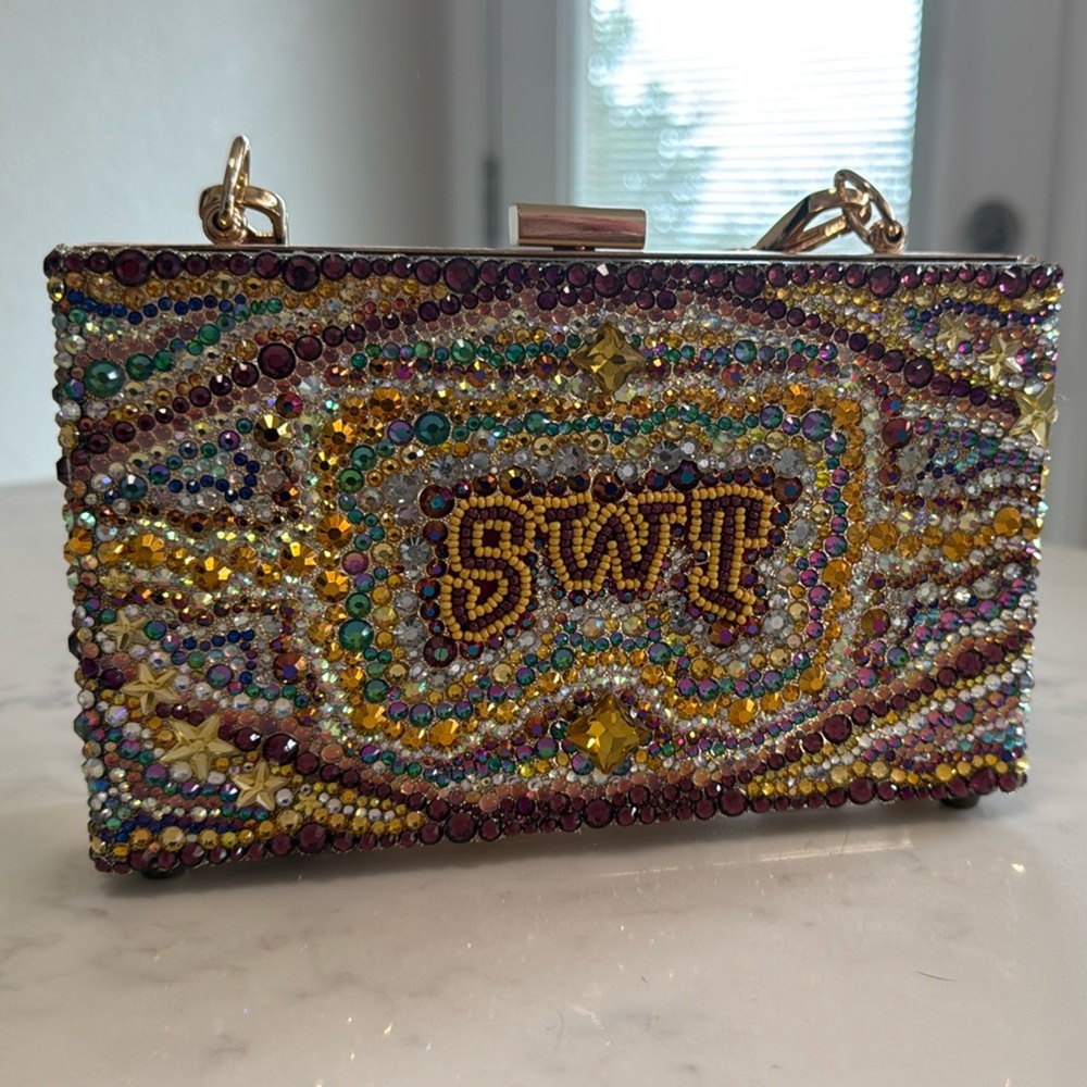 Vintage SWT Beaded Clutch Texas State
